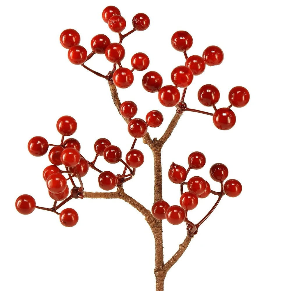 Leuchtend Rote Beerenzweige – Weihnachtsdeko Highlight – Alsaba
