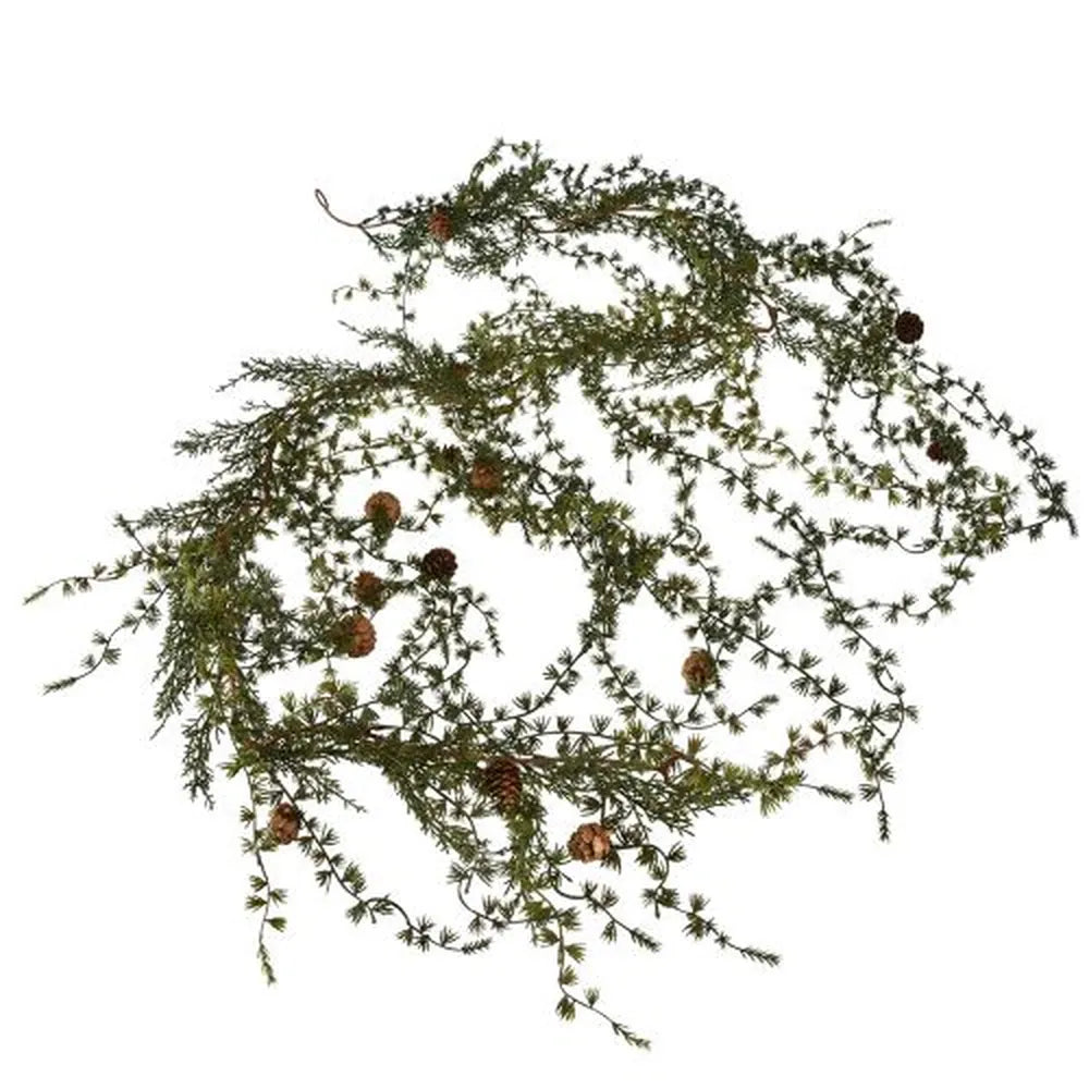 Künstliche Tannengirlande 180cm mit Zapfen – Weihnachtsdeko – Alsaba