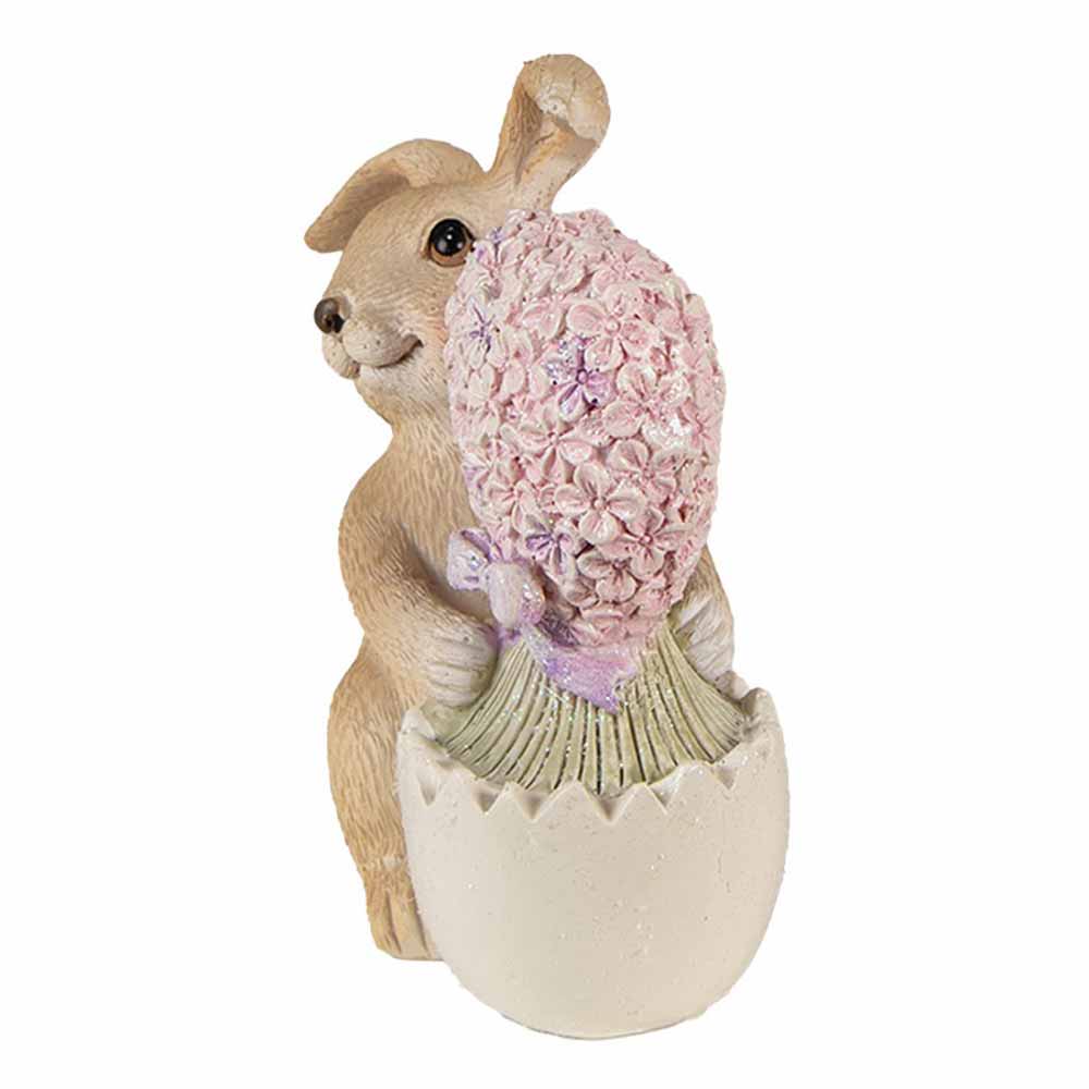 Clayre & Eef - Hase mit Blumen aus Eierschale