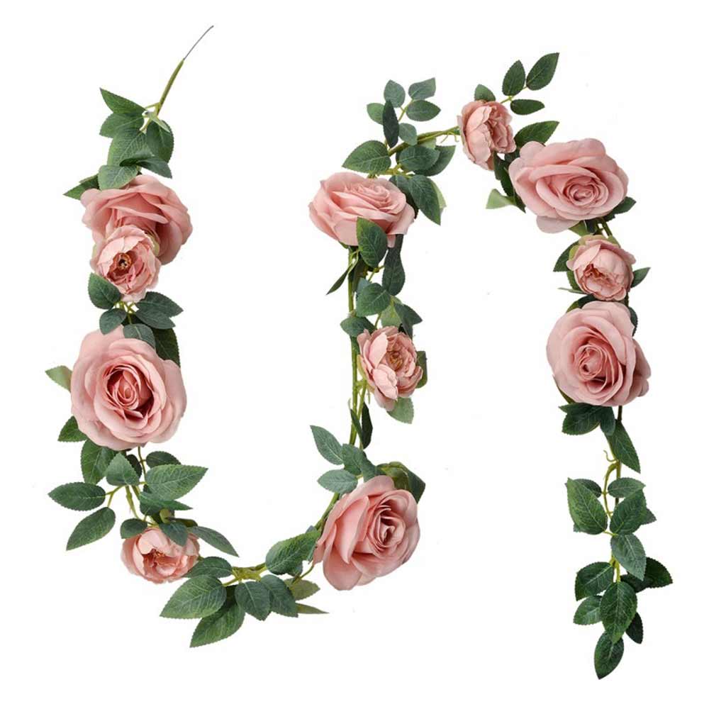 Rosengirlande Altrosa 150 cm – Clayre & Eef Deko – Alsaba