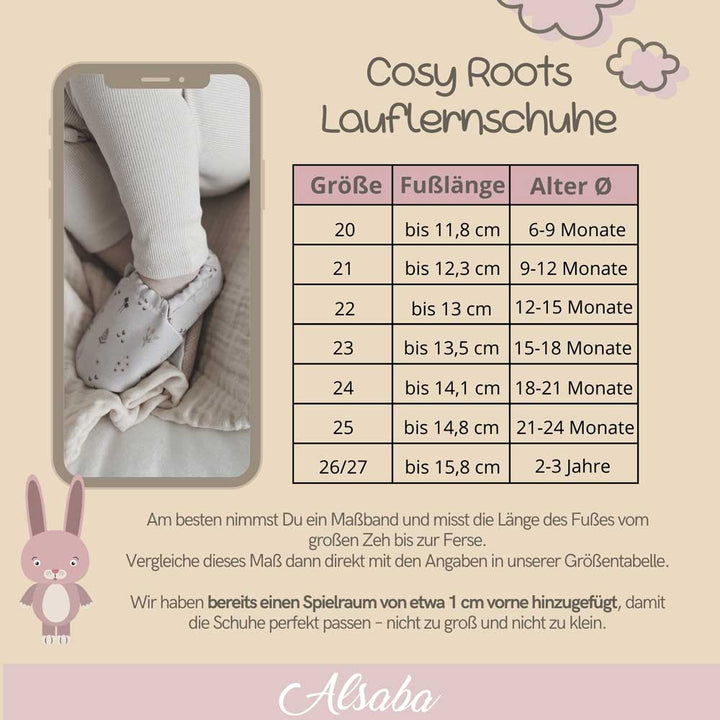 Cosy Roots - Lauflernschuhe Natural Dinos