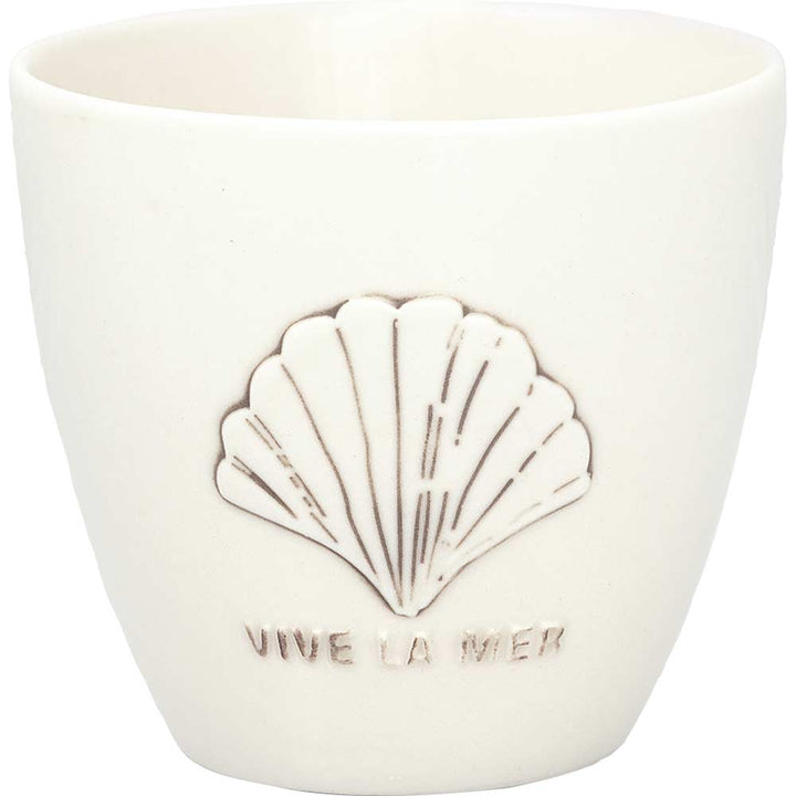 GreenGate - Vive La Mer Latte Cup white