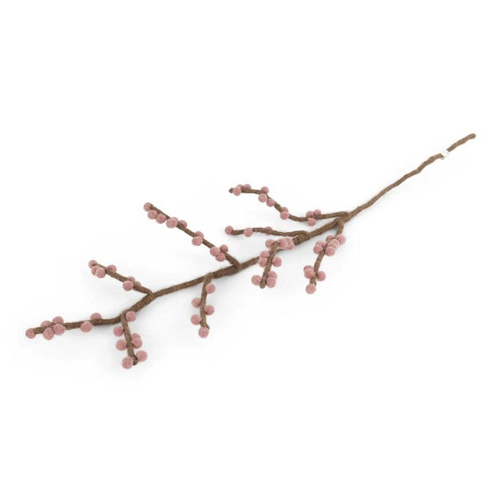 Gry & Sif - Zweig Filz mit Beeren rosa