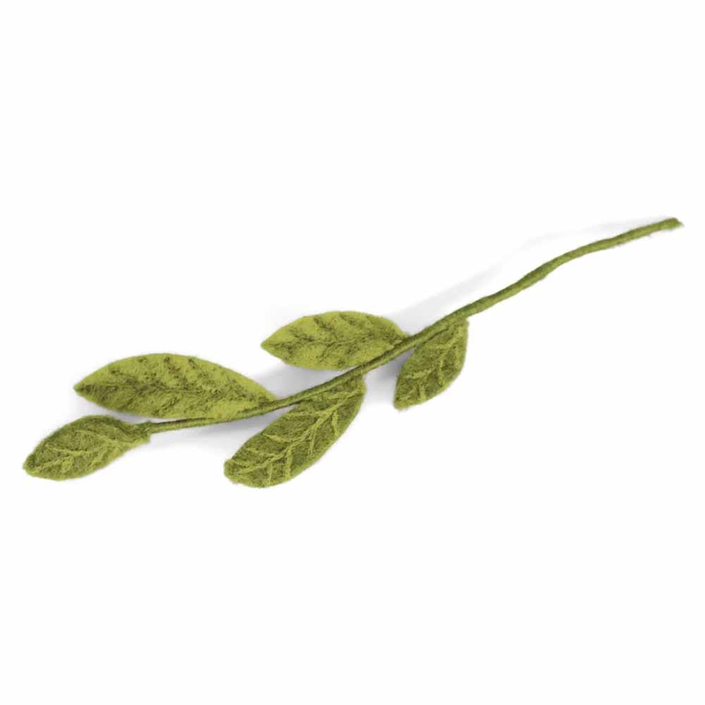 Gry & Sif - Zweig mit grünen Blättern Filz