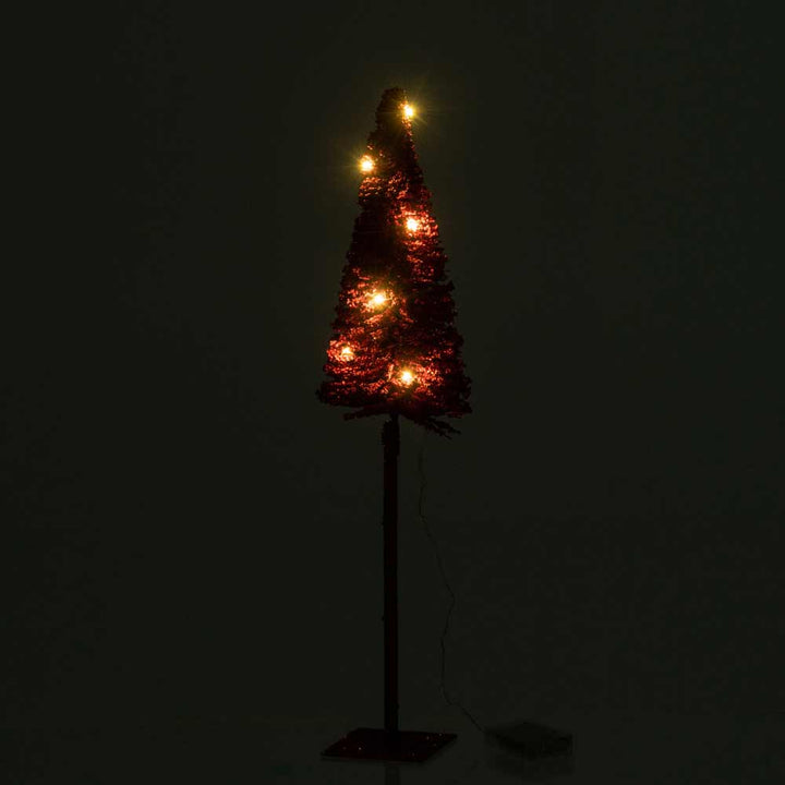 J-Line - Baum stehend Mega 58 cm rot mit LED-Beleuchtung