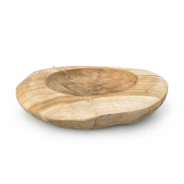 Alsaba Home - Runde Dekoschale aus Holz Ca. 28 X 6 cm