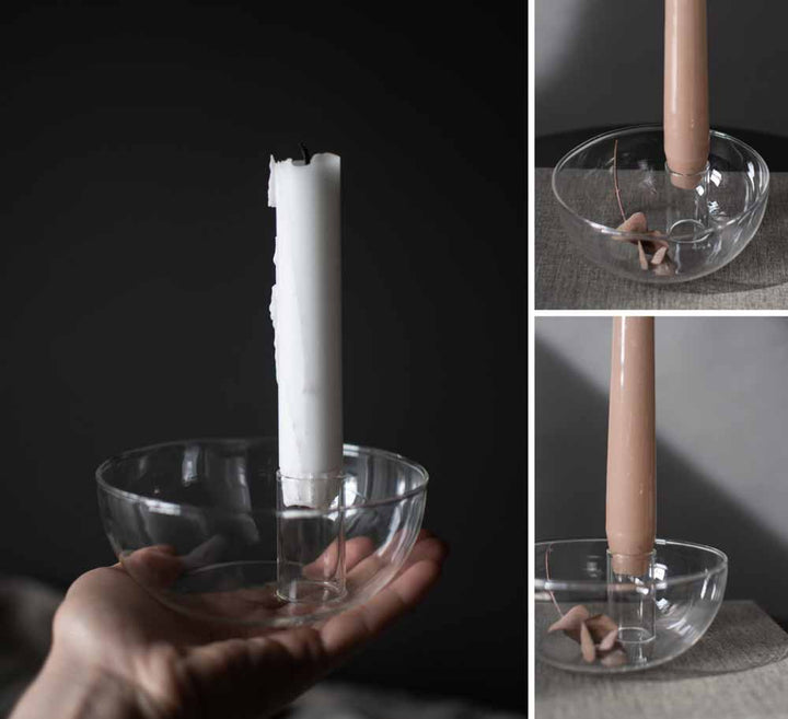 Storefactory - Lidatorp Kerzenhalter aus Glas