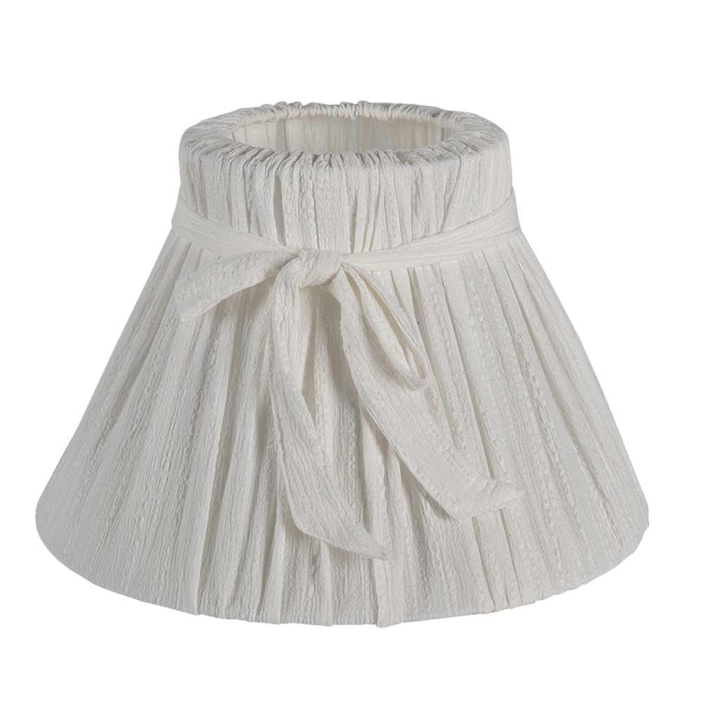 Clayre & Eef - Lampenschirm Shabby White Durchmesser: 33 cm