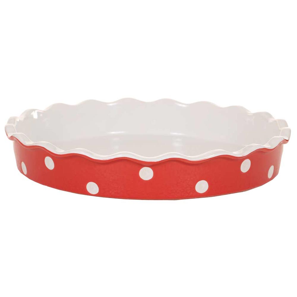 Isabelle Rose Gugelhupfform – Keramik Backform 20x20x10,5 Cm, Rosa Mit Weißen Punkten