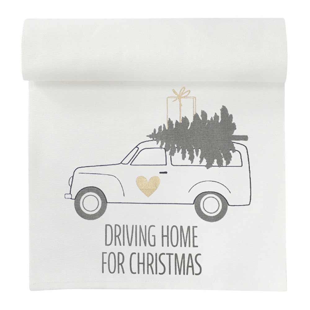 Krasilnikoff - Tischläufer Driving Home for Christmas