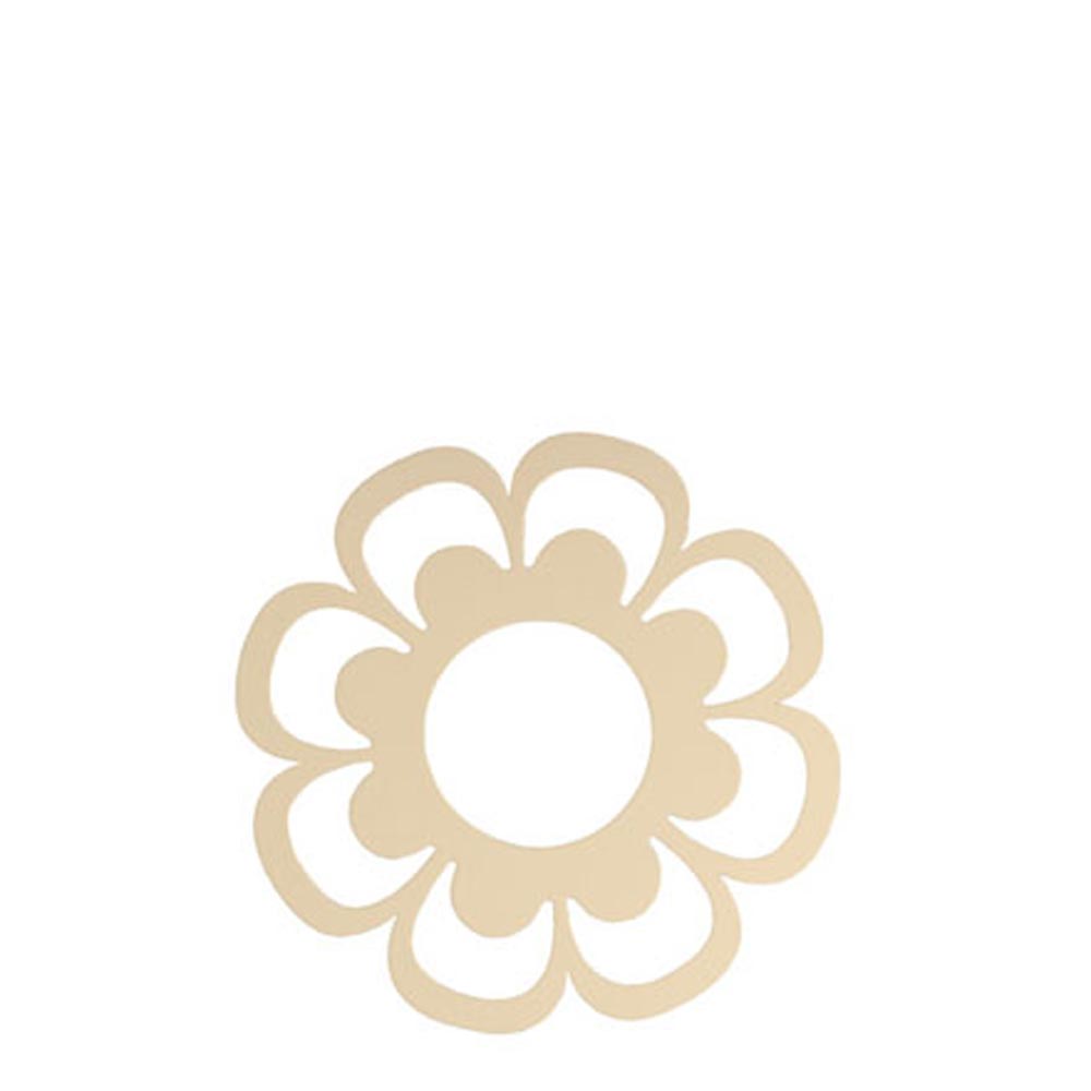 Storefactory - Ljusdala Tropfschutz Kerzenhalter Flower beige