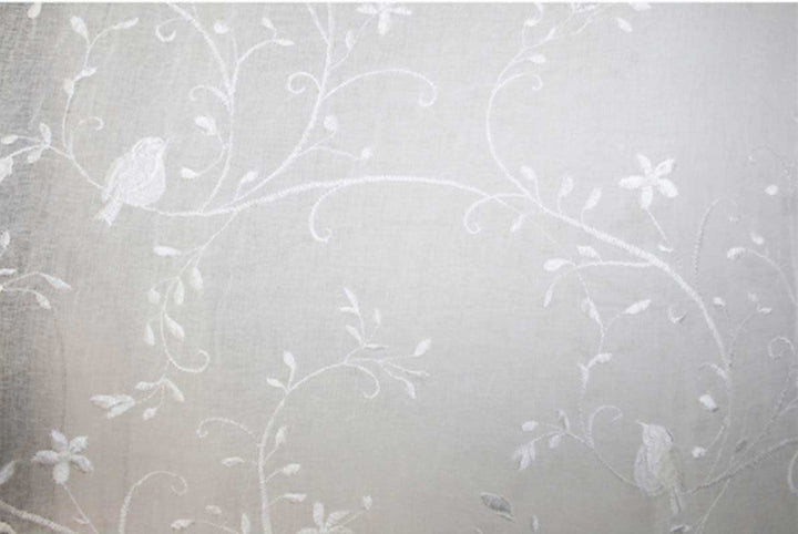 Van Deurs - Gardine mit Stickereien "Birds" Off-White