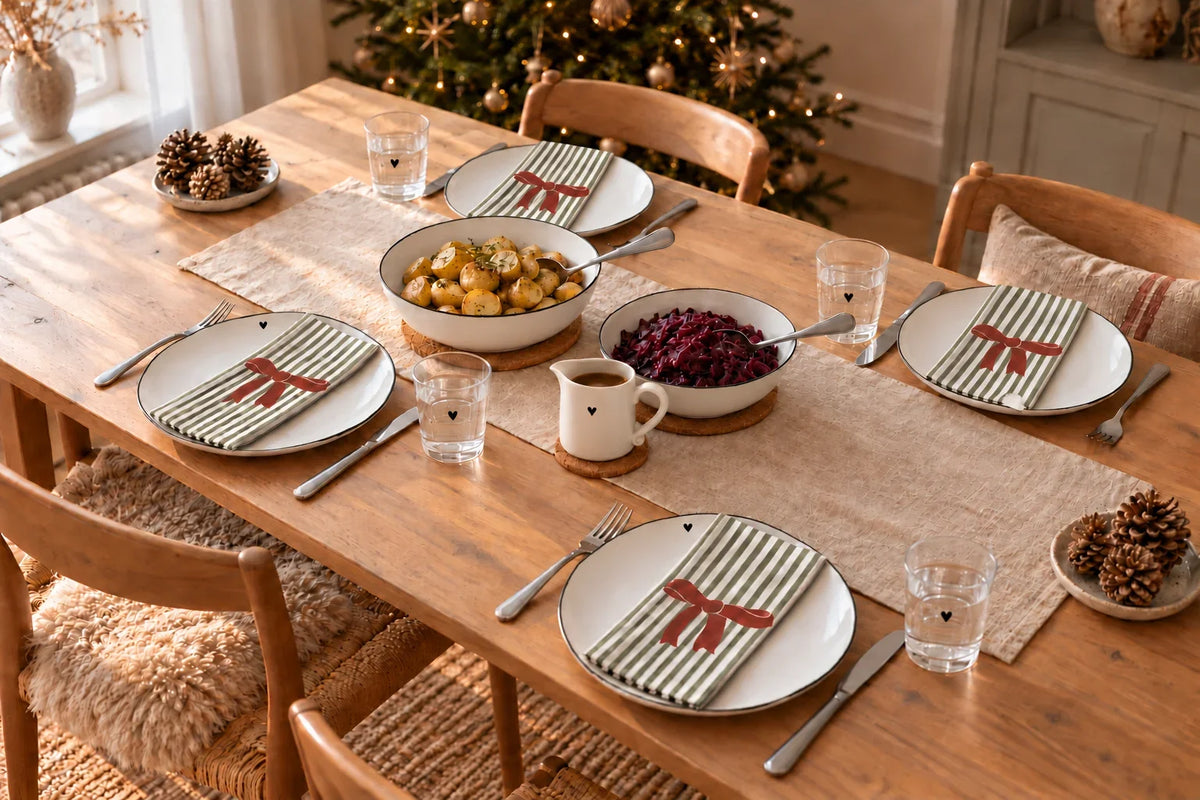 Tischdeko zu Weihnachten: 3 Ideen mit Platz fürs Essen – Alsaba