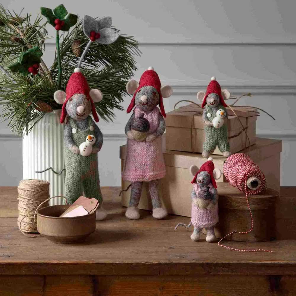 Weihnachtsdeko aus Filz von Gry & Sif