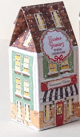 Theodor Maass Winterdorf – gefülltes Weihnachtshäuschen — Zaubergewürz · 80 g