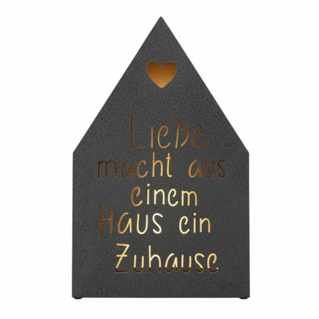 Alsaba Home - Lichthaus Liebe macht ein Zuhause für Kerzen aus Metall