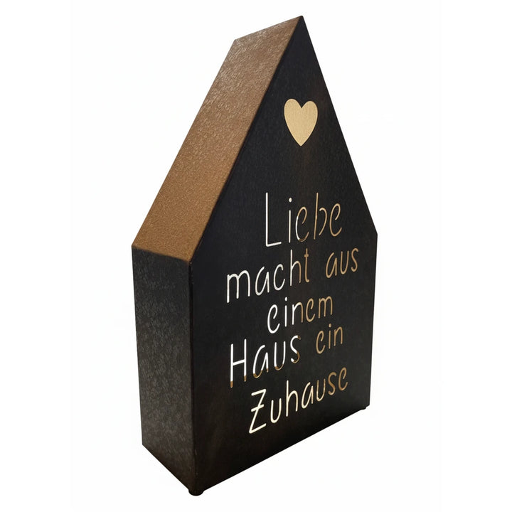 Alsaba Home - Lichthaus Liebe macht ein Zuhause für Kerzen aus Metall