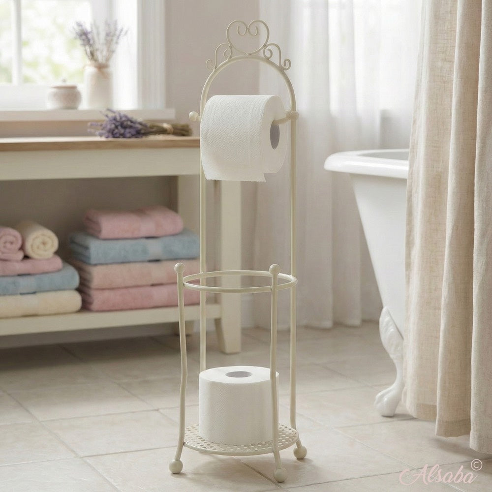 Ambiente Haus - Freistehender Toilettenpapierhalter im Landhausstil