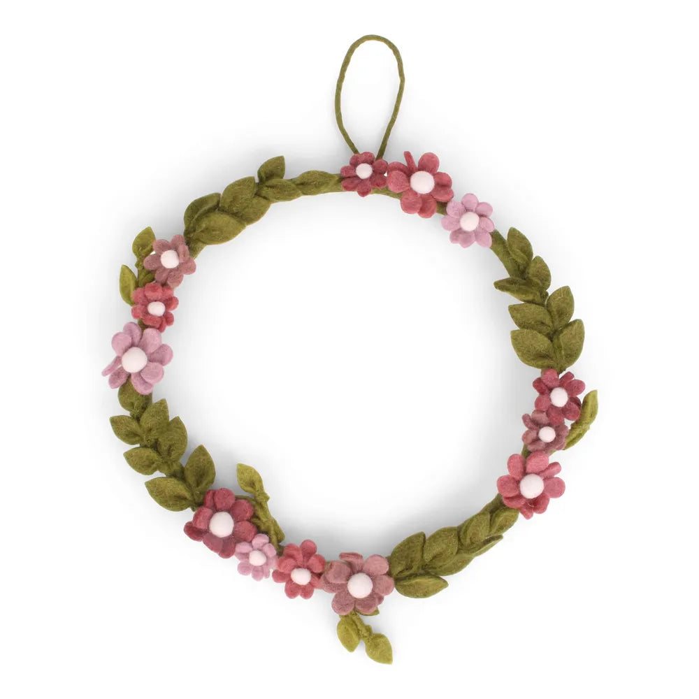 Gry & Sif - Anemonenkranz Filz Dusty Rose