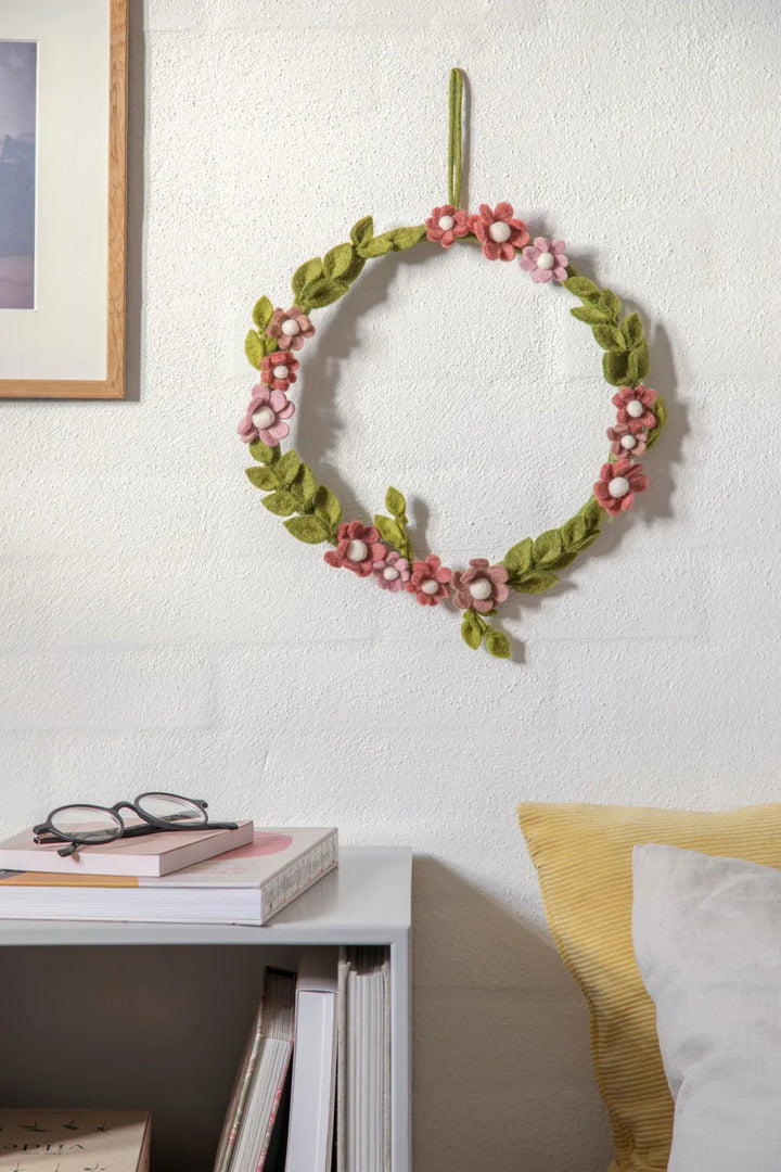 Gry & Sif - Anemonenkranz Filz Dusty Rose