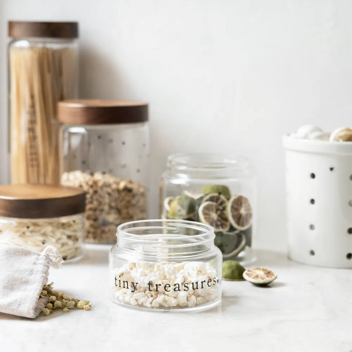 Bastion Collections - Aufbewahrungsglas mit Holzdeckel XS