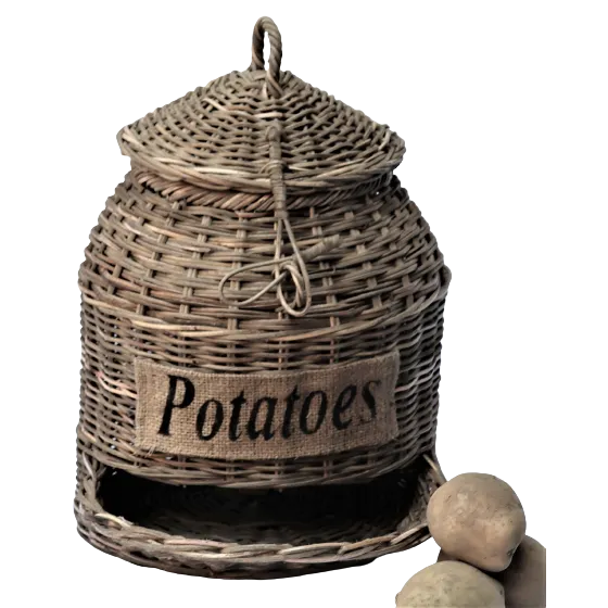 Best Style Living - Aufbewahrungskorb 'Kartoffeln' Rattan