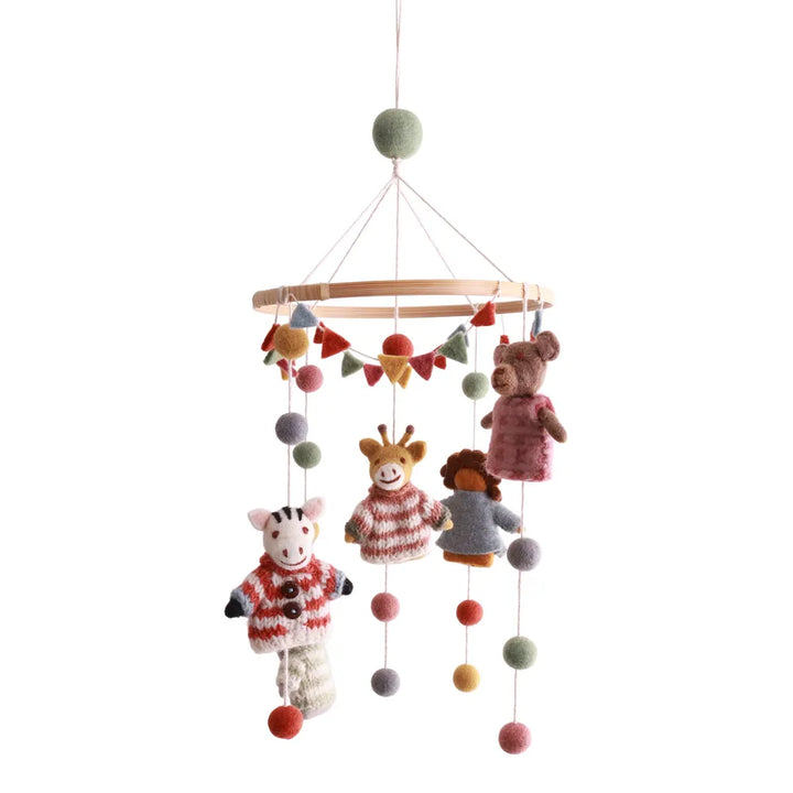 Gry &amp; Sif - Mobile Filz - Tiere mit Kleidung