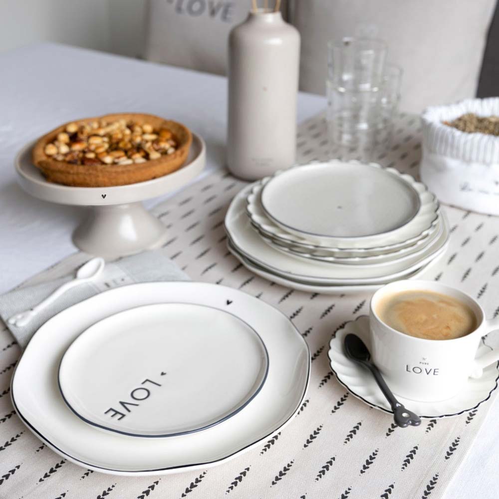 Bastion Collections Dessertteller Love – elegant und modern – Alsaba