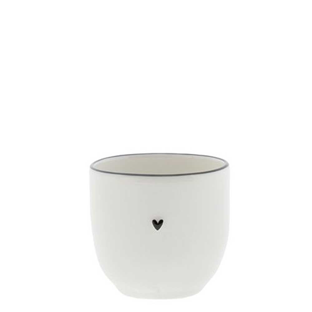 Bastion Collections - Eierbecher Little Heart black & white