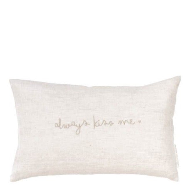 Bastion Collections - Kissen 'Always kiss me' rechteckig 30 x 50 cm
