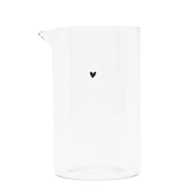 Bastion Collections - Milchkännchen aus Glas mit Herz