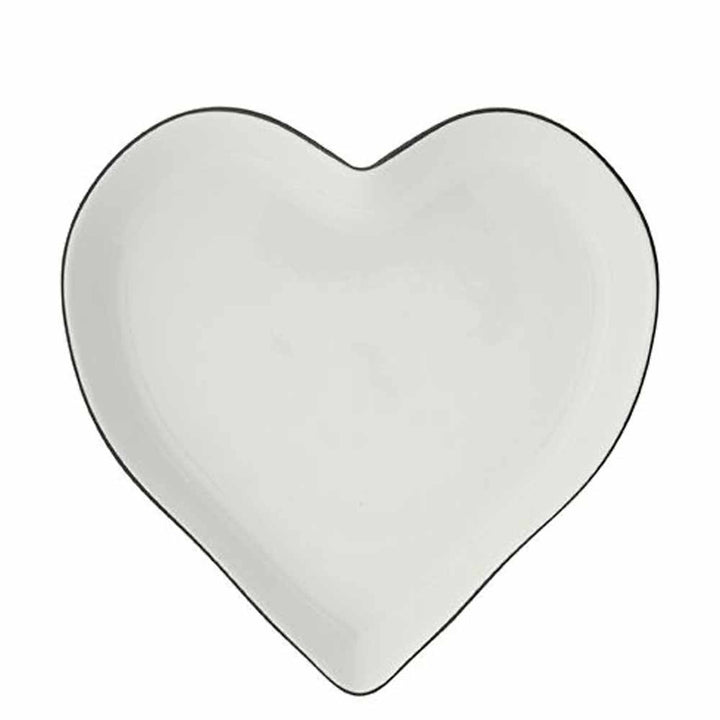 Bastion Collections - Tablett Herz mit schwarzem Rand