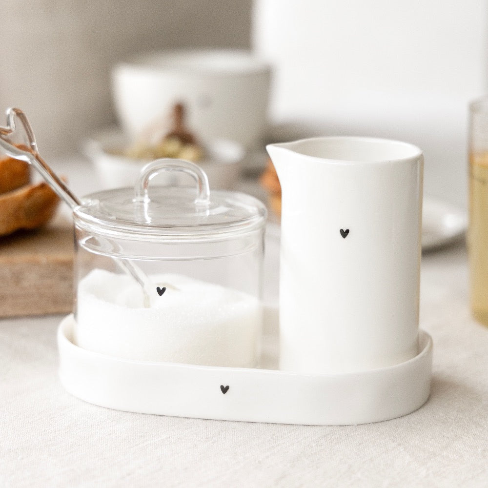 Bastion Collections - Tablett für Zuckerdose & Milchkännchen