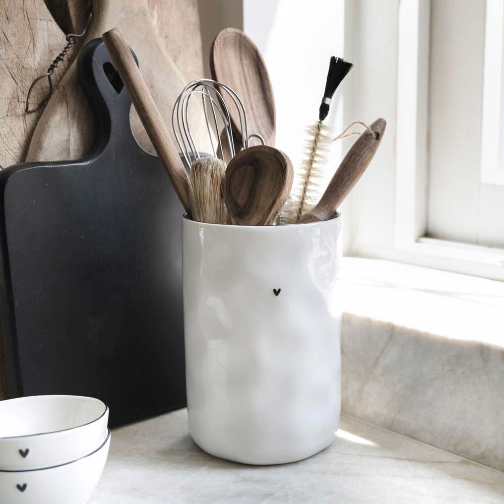 Bastion Collections Utensilienbehälter – 1,5 Liter, Weiß – Alsaba