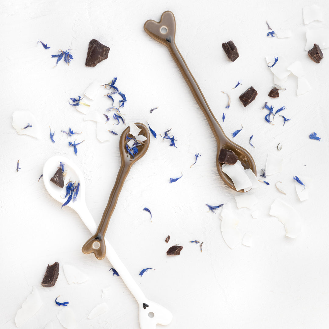 Bastion Collections – Espressolöffel Braun mit Herz