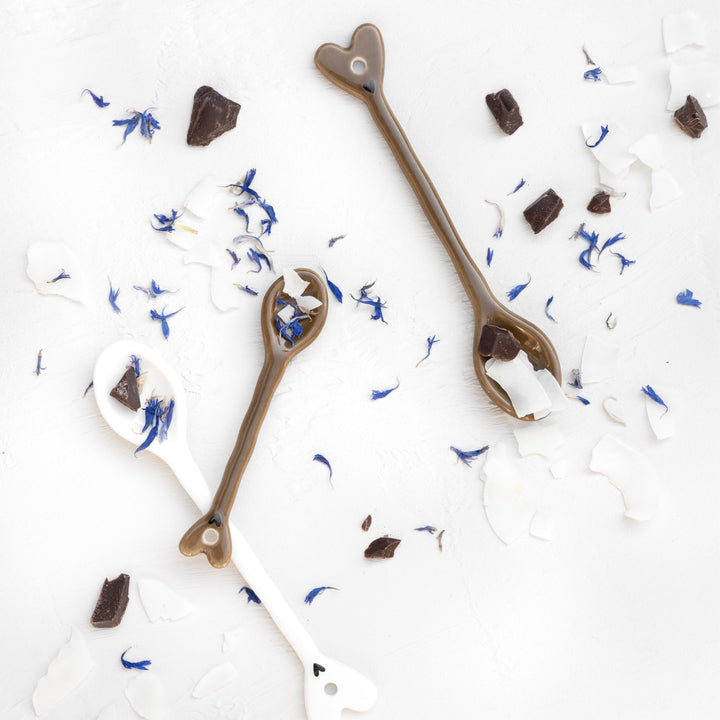 Bastion Collections – Espressolöffel Braun mit Herz