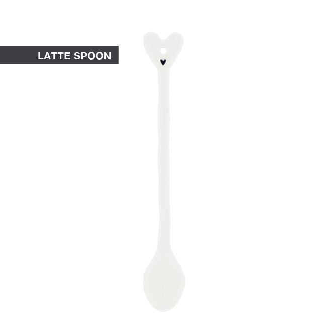 Bastion Collections – Latte Löffel Weiß mit Herz