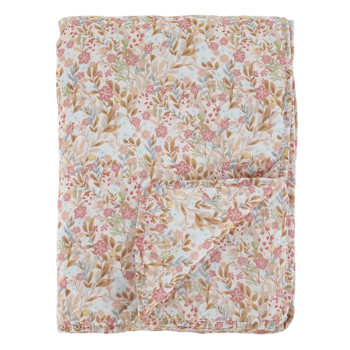Chic Antique - Baumwoll-Quilt Rosa und Sky Blue