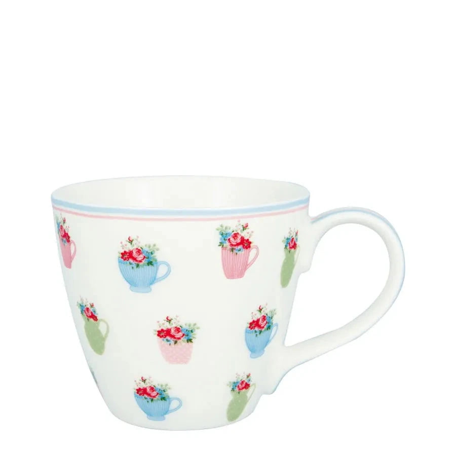 GreenGate - Henkeltasse Annalise Weiss