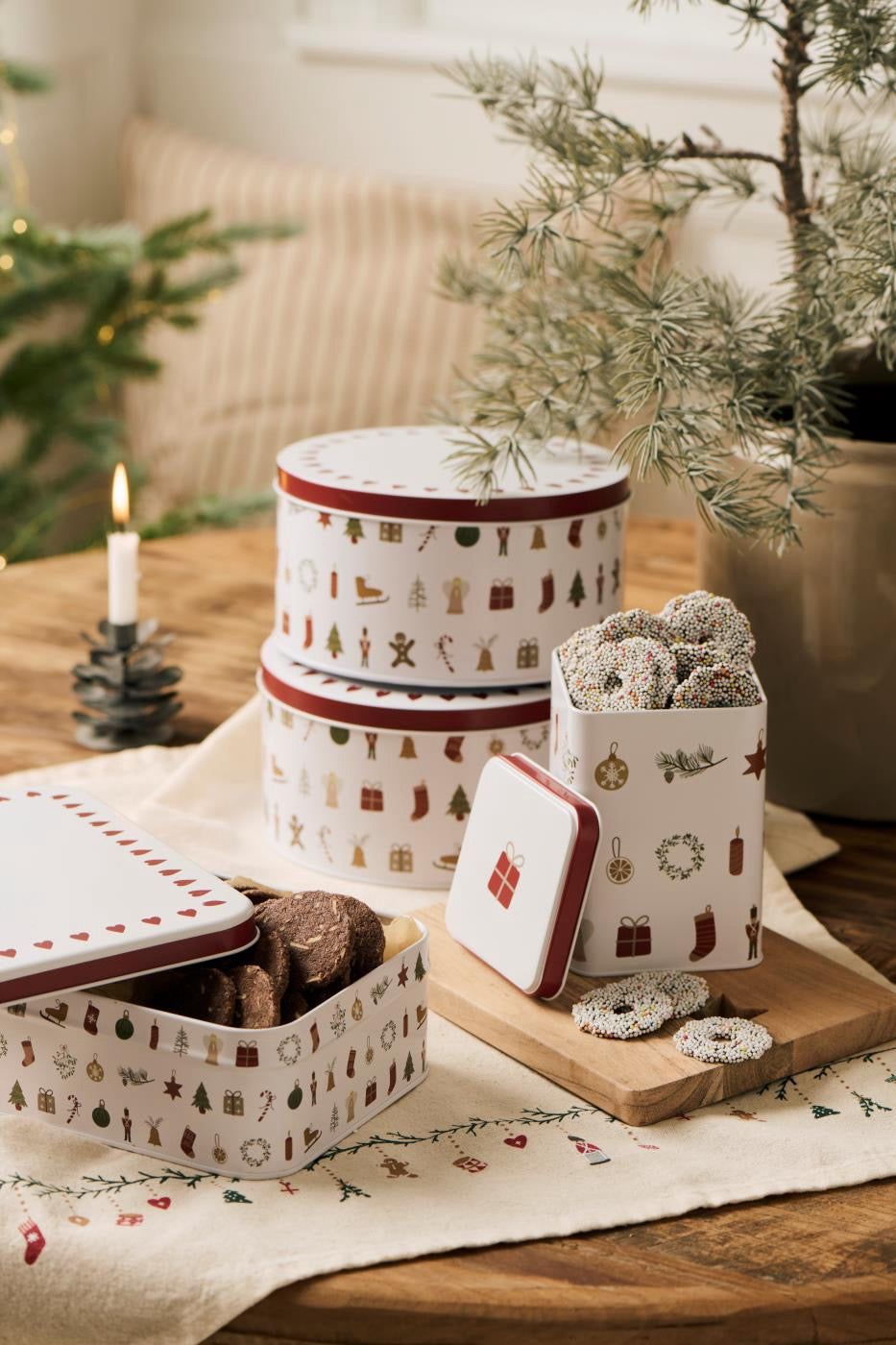 Ib Laursen - Dose mit Weihnachtsmotiven My Nostalgic Christmas viereckig