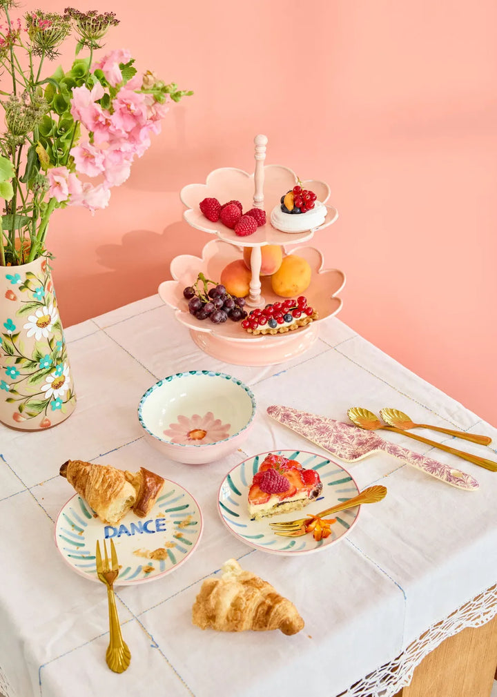 Blume Etagere Rosa - Verspielte Deko