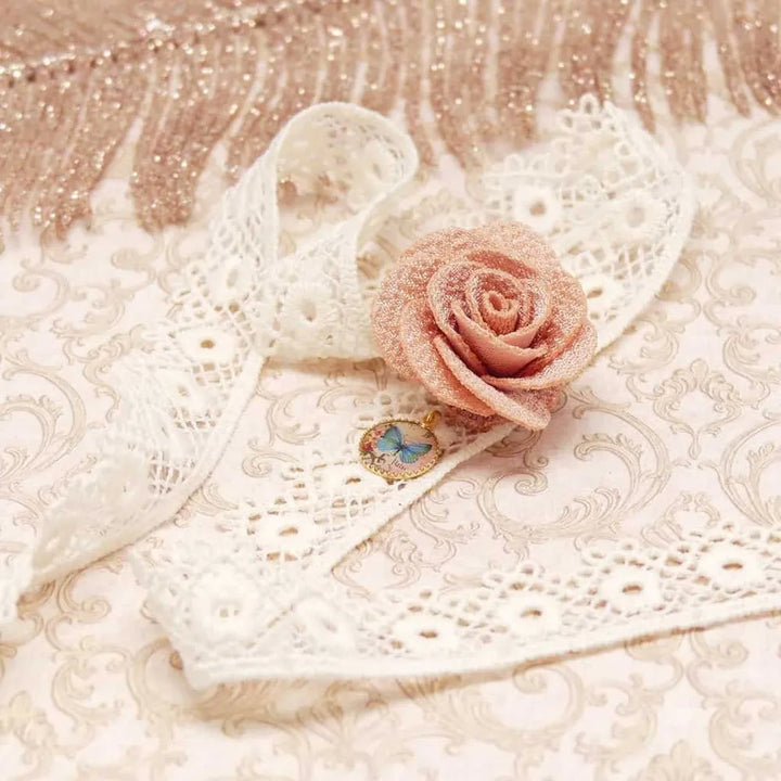 Lydée Déco - Bohemian Guipure-Spitzen Armband Fleur-de-Lace Schmetterling