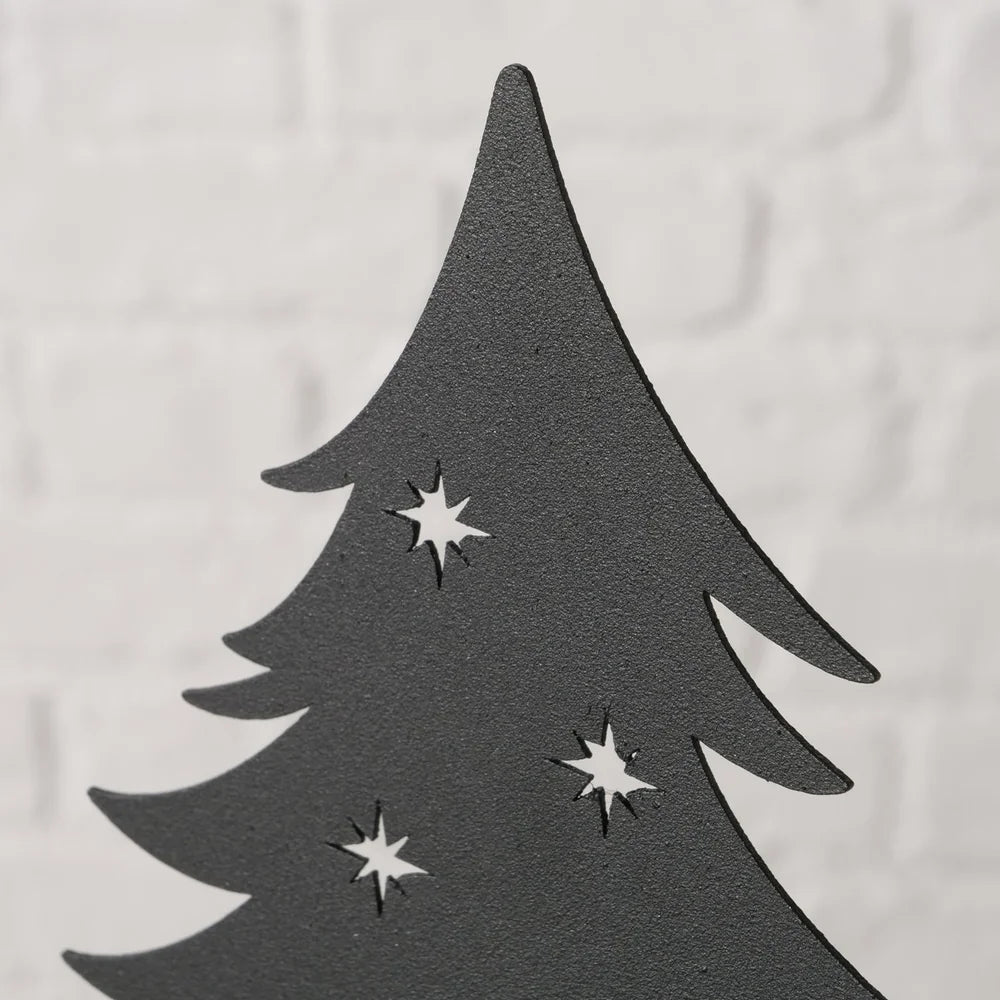 Boltze - Adventskerzenhalter Metall für Stabkerenz schwarz