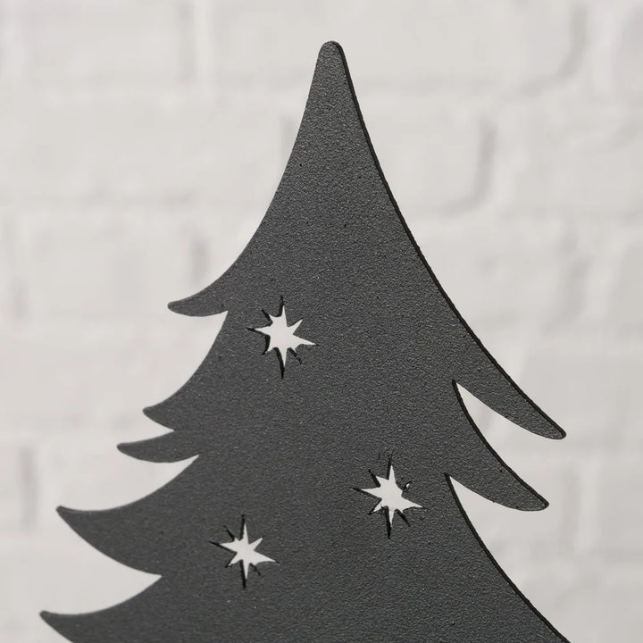 Boltze - Adventskerzenhalter Metall für Stabkerenz schwarz