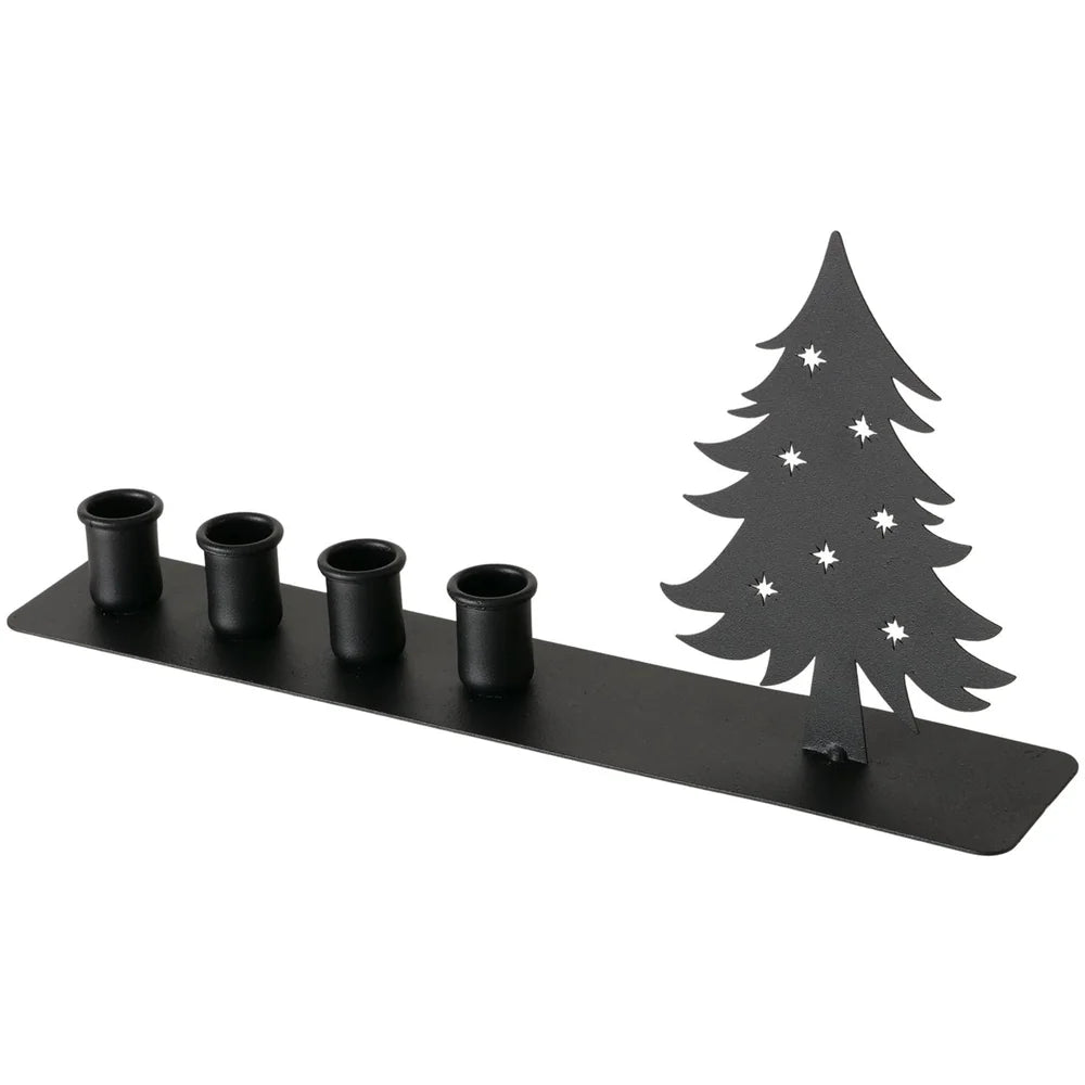 Kerzenleuchter Waldan – moderner Adventskranz aus Metall – Alsaba