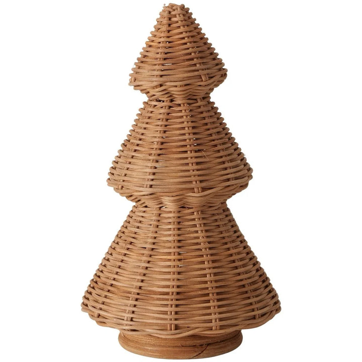 Boltze - Natürlicher Rattan‑Baum Tannenform 29 cm