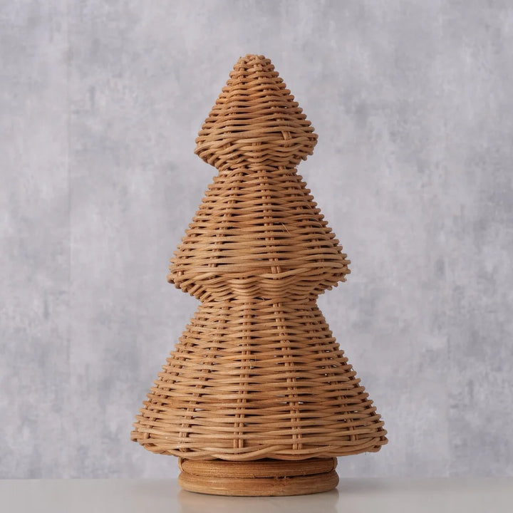 Boltze - Natürlicher Rattan‑Baum Tannenform 29 cm