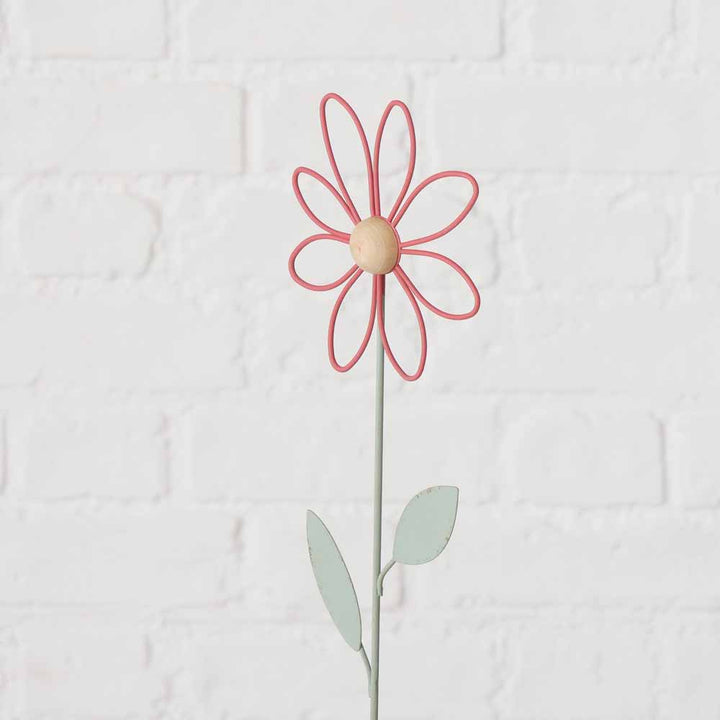 Boltze - Topfstecker Blume Metall 42 cm