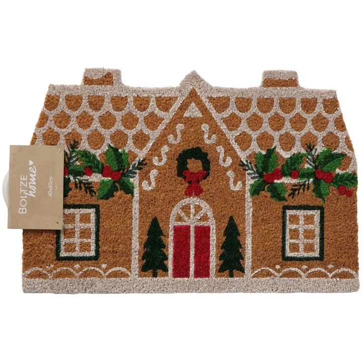 Boltze - Türmatte Weihnachtshaus Kokos/PVC