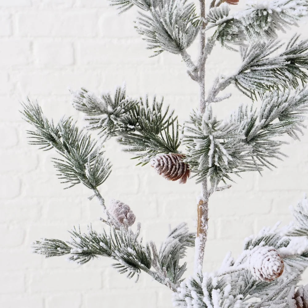 Boltze - Weihnachtsbaum mit Schnee und Zapfen wie echt 120 cm
